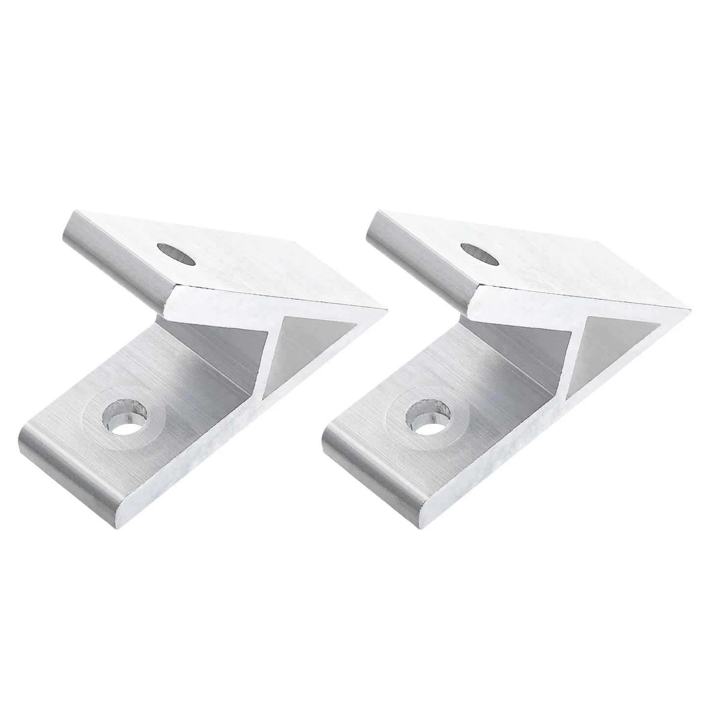 2Pack 45 Degree Angle Aluminum Profile Corner Brackets Joint Connectors for 3030 Series (Silver Tone)