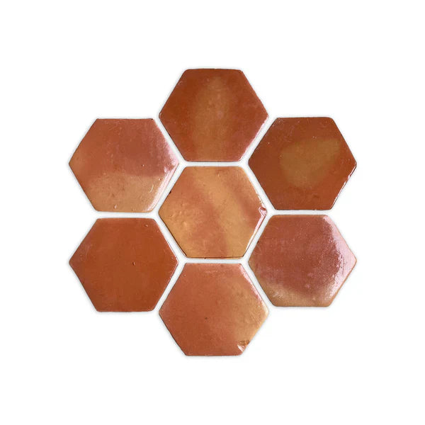 Hexagon Smooth Gloss 4"