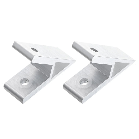 2Pack 45 Degree Angle Aluminum Profile Corner Brackets Joint Connectors for 3030 Series (Silver Tone)