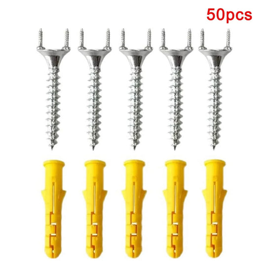 50PCS Seamless Nails Double-Headed Screw Solid Wood Baseboard Seamless Nails Foot Line Special Nails Invisible Security Screws