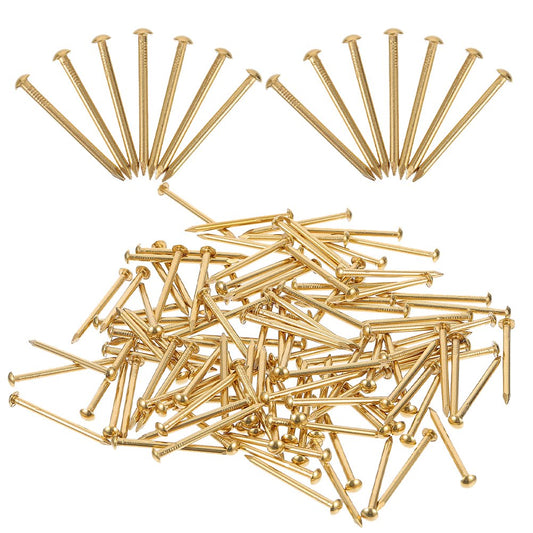 unbranded 2030 Pcs Copper Nail Screws Furniture Fastener Picture Hanging Kit Plant Accessories Golden